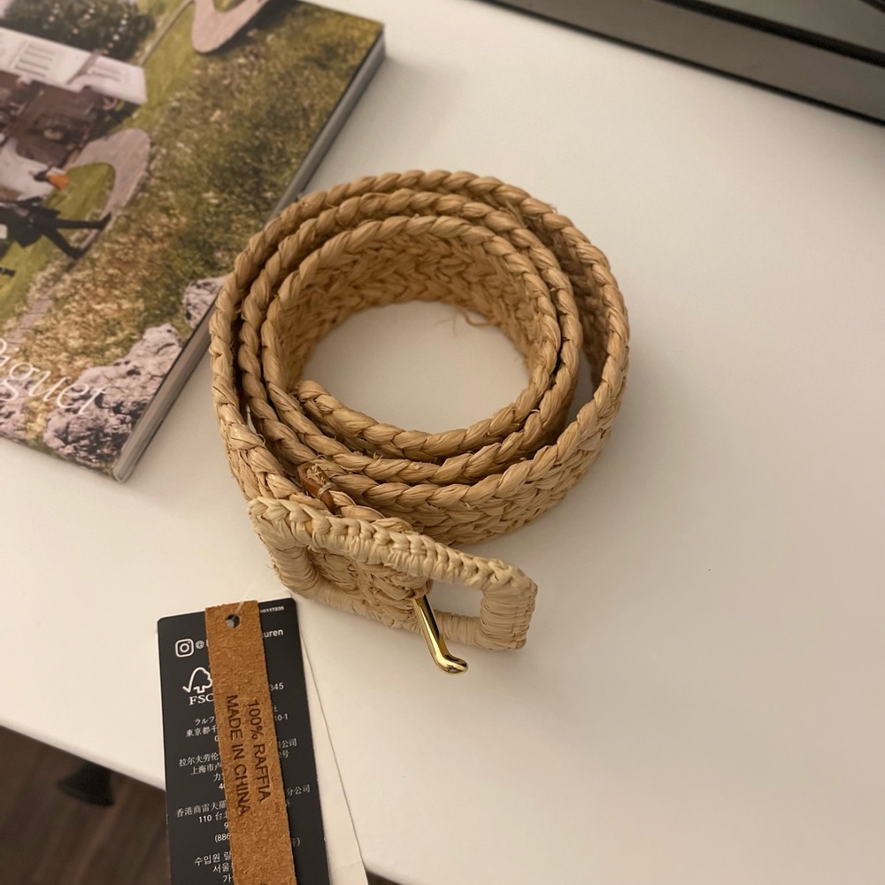 Polo by Ralph Lauren Woven Natural Belt